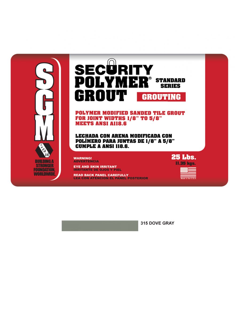 POLYMER GROUT DOVE GRAY