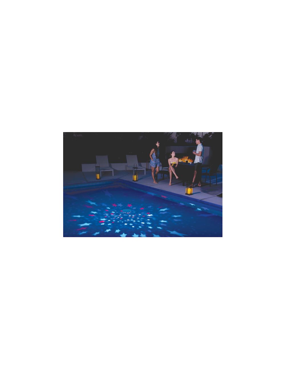 summer stars floating pool light