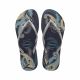 HAVAIANAS SLIM ORGANIC SANDAL BLUE/SILVER