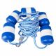 SAFETY FLOAT LINE -22 FT WITH 7 FLOATS & 2 HOOKS